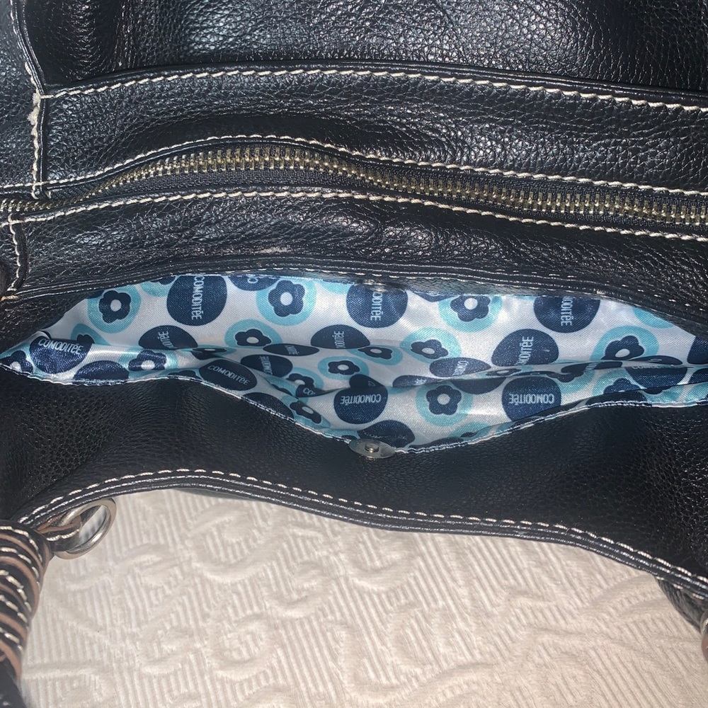 NWOT Comoditee Triple Section Centre Purse ZIP Fastening Bag Cute! Functional - Picture 9 of 11